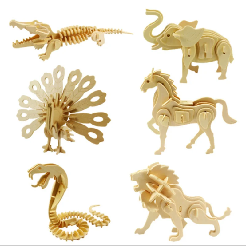 Набор для самостоятельной сборки 3D-пазл из дерева детей | Игрушки и хобби