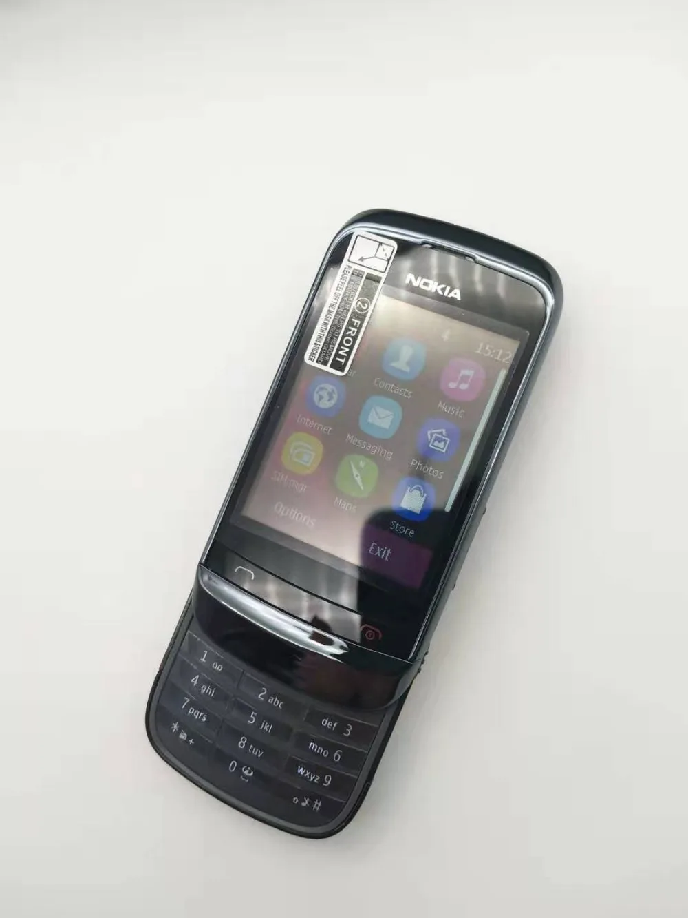 Nokia, C2-03, разблокирована, две sim-карты, 2,6 дюймов, 1020 МП, Bluetooth, FM радио, Java, мобильный телефон, мАч, battey