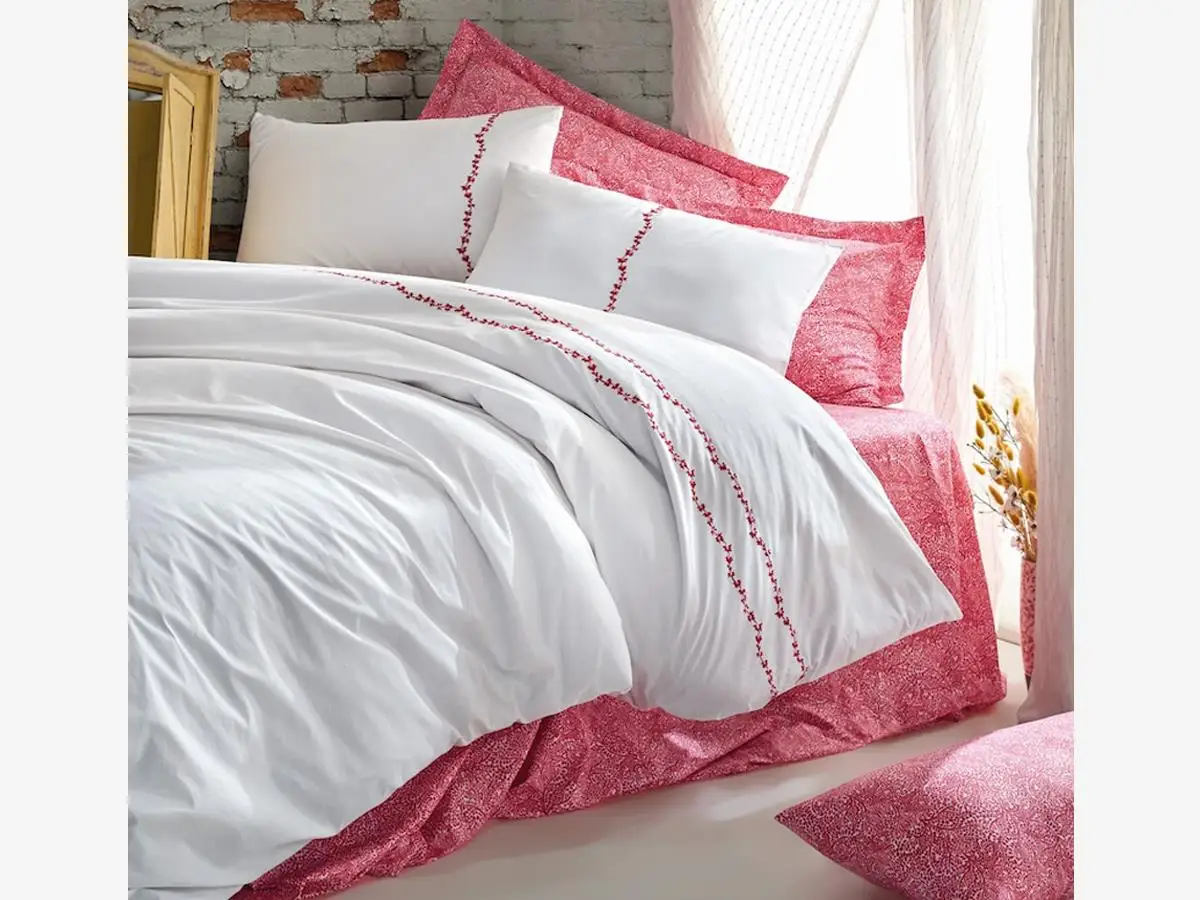 

Cotton Box Majestic Double Personality Duvet cover set Coco Coral