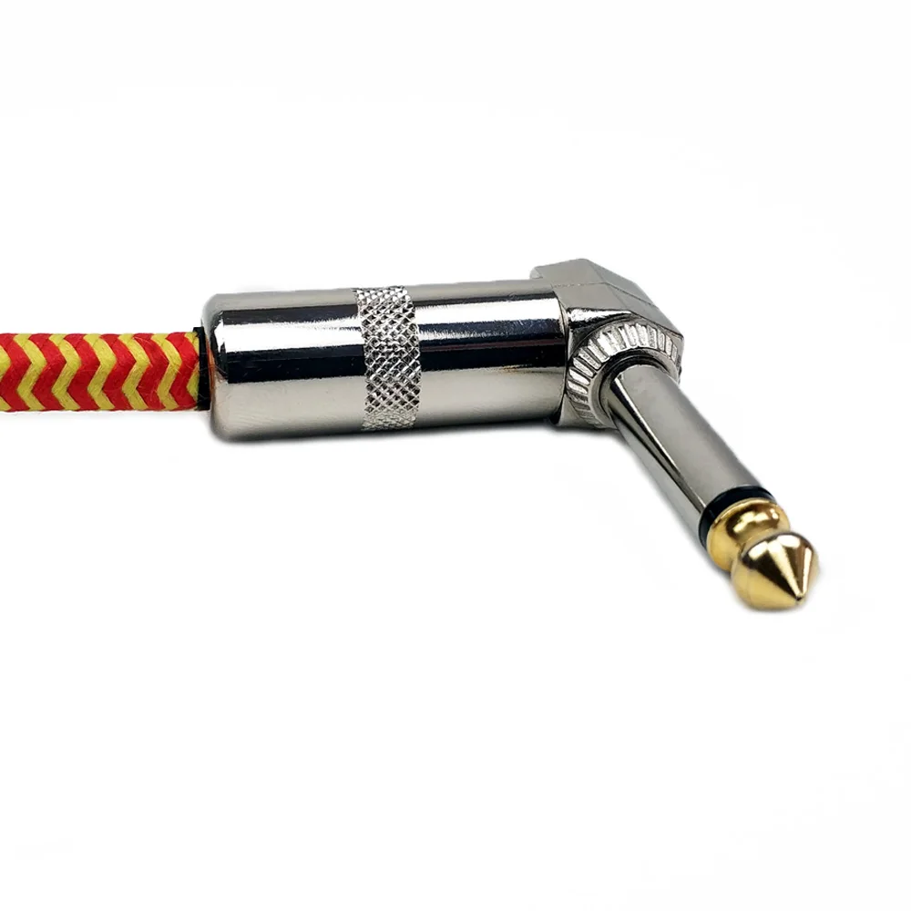 gitarre effektor verbinden kabel 635mm durchmesser geflochtene kupfer draht geeignet für elektrische gitarre mikrofone free global shipping