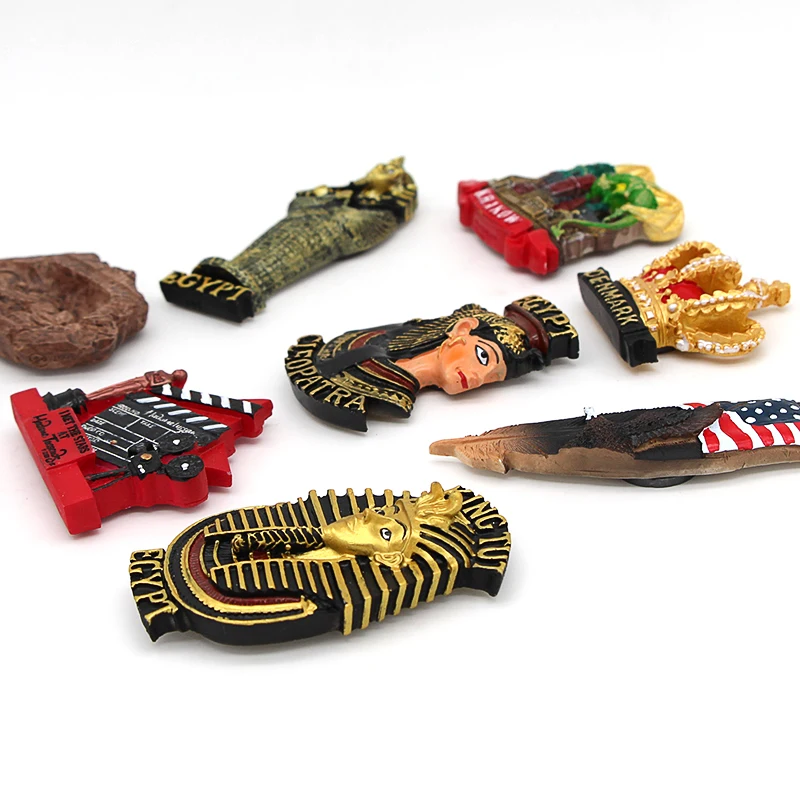 Магнитный холодильник с 3d-магнитом на Голливуд США финская корона египетский