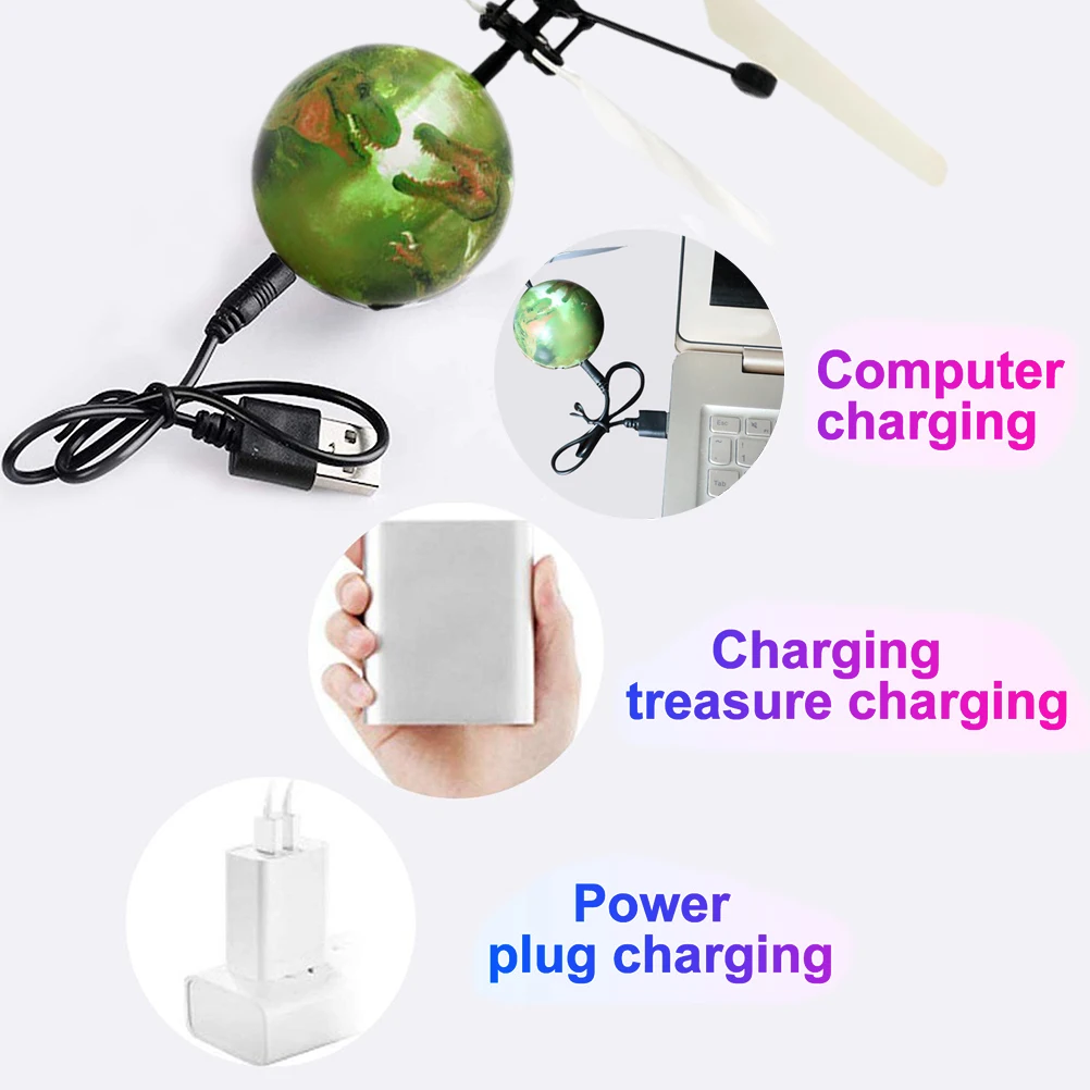 Динозавр хрустальный шар индукционный вертолет вентиляторы вы подвесной ручной