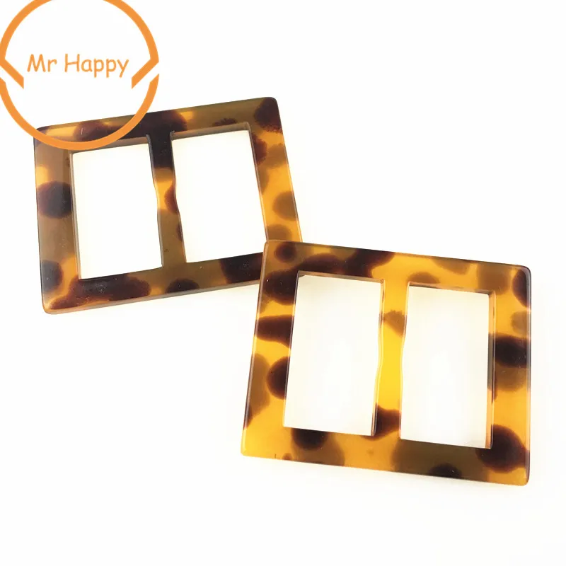 

2-holes inner size 30mm Rectangle bar adjuster Buckle Buttons Invitation Ribbon Slider For Garment and Bags decoration