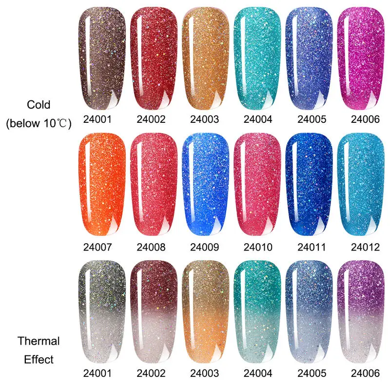 Belen изменяющий цвет лазерный Гель-лак УФ светодиодный лак для ногтей маникюра