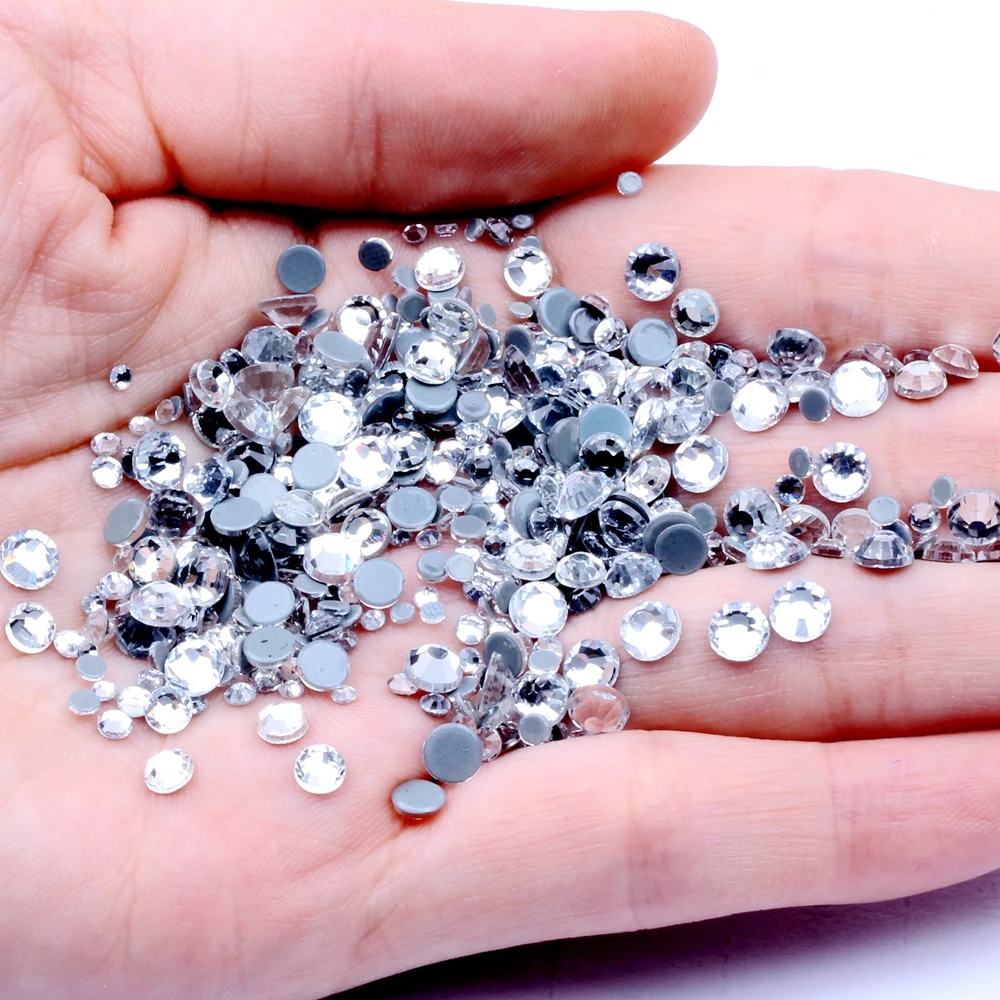 Кристально чистый цвет горячей фиксации страз стразы Flatback клей подложки железа