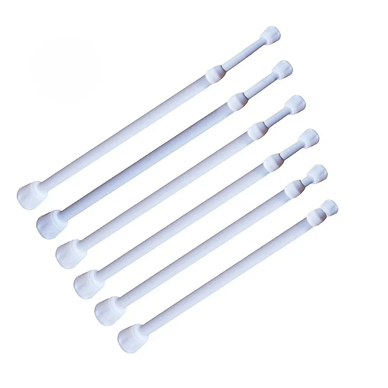 

10pcs Shower Curtain Rod Extendable Poles Multifunctional Telescopic Bars for Wardrobe Bathroom Bedroom Window Tension Rod