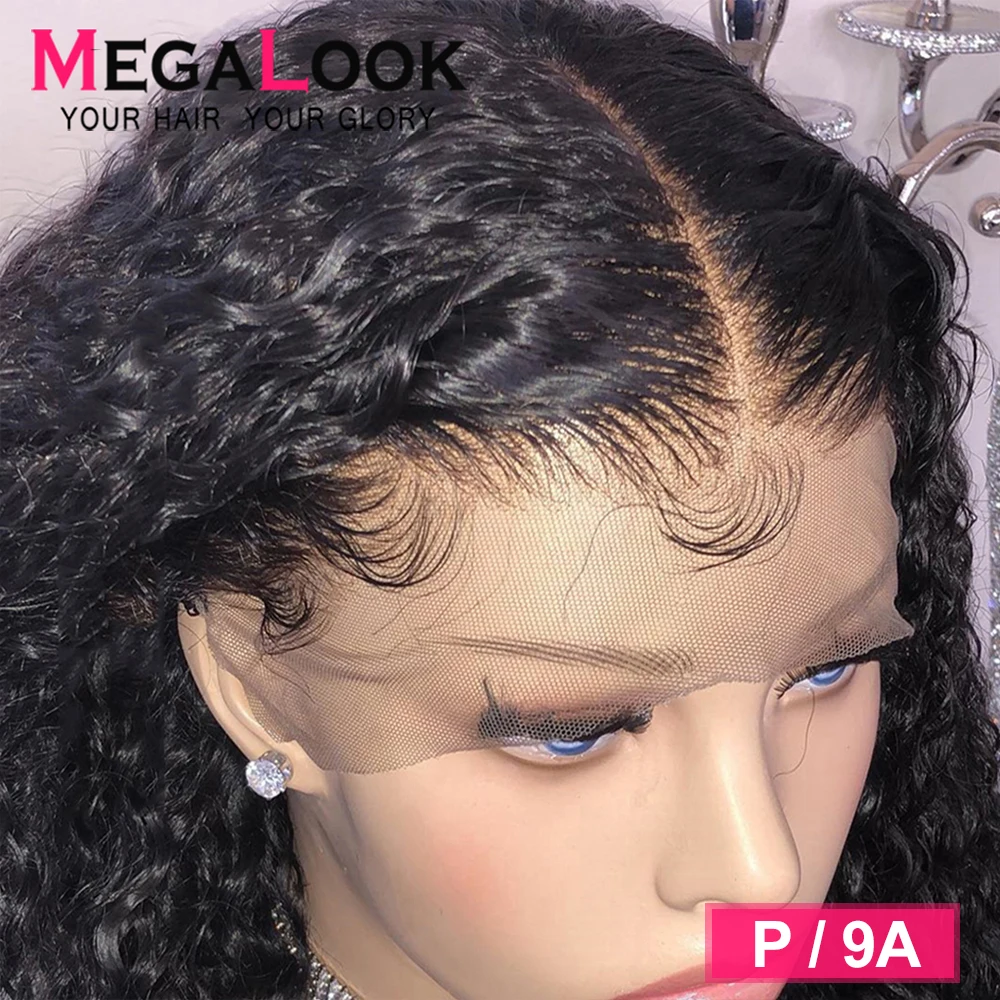 13х6 парик на фронте шнурка кудрявые человеческие волосы 180 плотность бесклеевая