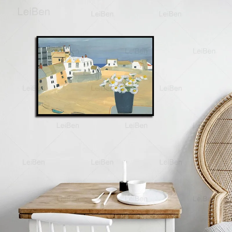 Современная живопись на холсте морской архитектуры маленькие маргаритки