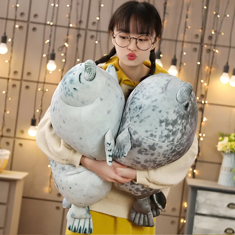 

VIP Free Shipping High Quality 80cm Sea Lion Toy 3D Novelty Throw Pillow Soft Seal Plush Stuffed House warming Party Hold Pillow
