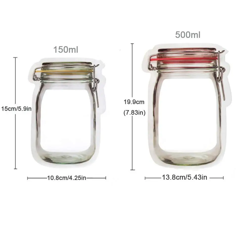 18 шт многоразовый контейнер для хранения пищевых продуктов Mason Jar герметичные