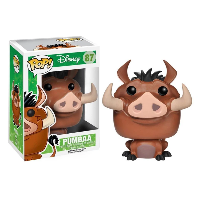 87 FUNKO POP disney мультфильм фильм лев Король-SIMBA LUAU PUMBAA MUFASA ПВХ фигурка Коллекционная модель игрушки для Chlidren Рождественский подарок - Цвет: 87