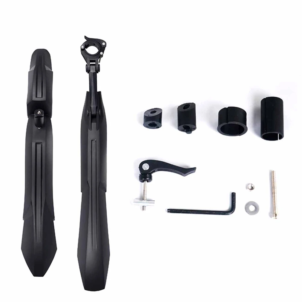 

2PCS Adjustable Bicycle Mudguard Bike Mudguard For Road Mountain Bicycle Front And Rear Quick Release Design Cycling Accessories