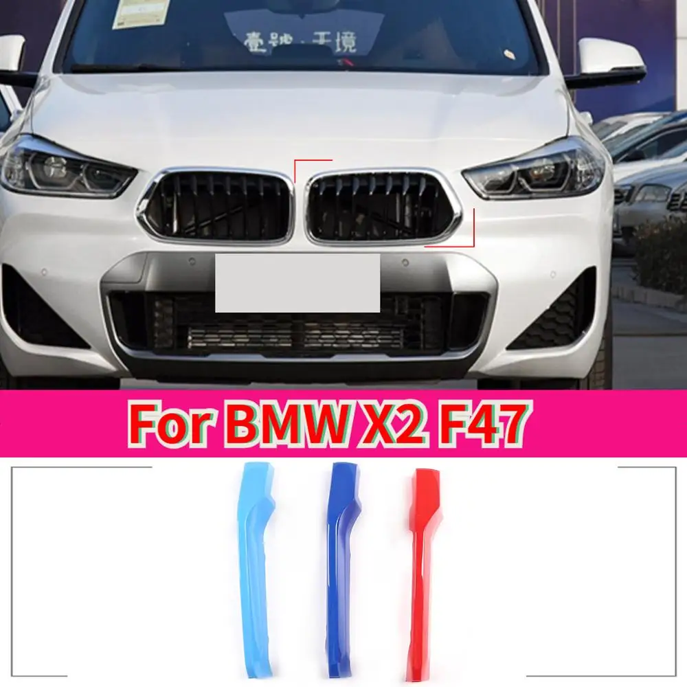

Для BMW X2 F47 2018 2019 2020 автомобильный Стайлинг ABS пластиковый автомобильный передний гриль красочное украшение отделка автомобильные аксессуар...