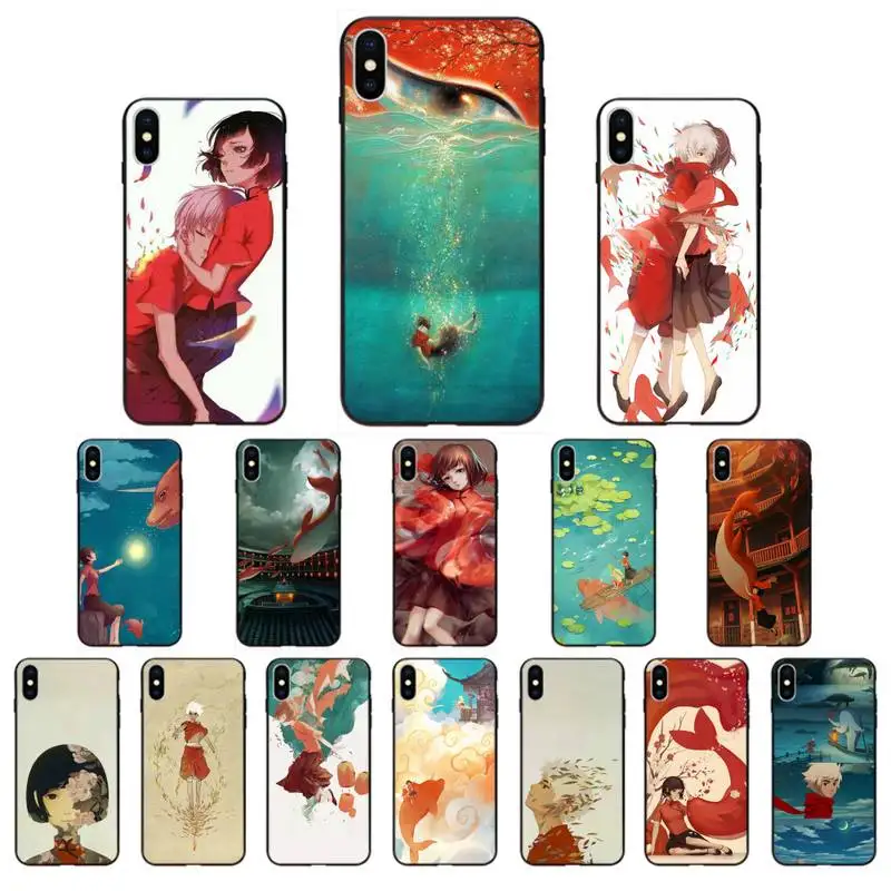 

Yinuoda Big Fish Begonia Phone Case for iphone 11 12 Mini Pro Max X XS MAX 6 6s 7 8 Plus 5 5S 5SE XR SE2020