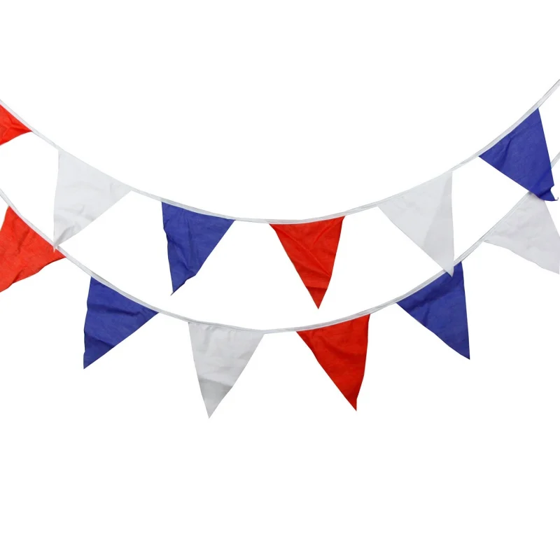 1 шт. декоративный трехцветный хлопковый флаг для детского дня рождения|Флажки