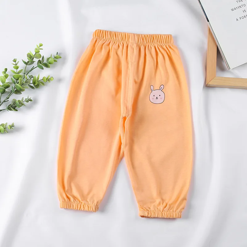 

New Summer Baby Boys Cartoon Pants Kids Lantern Trousers For Girls Children Clothing Casual Mosquito Pants Kids Joggers 1-5Years