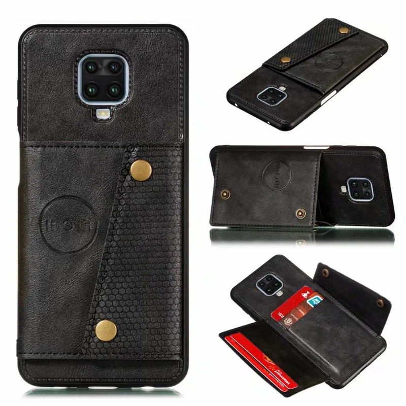 

PU Leather Flip Case For Xiaomi Redmi Note 9s 9T 8T 7 8 9 10 Pro Max 8A 9A 9C Mi 10T 11 Lite POCO X3 NFC Card Slot Holder Cover