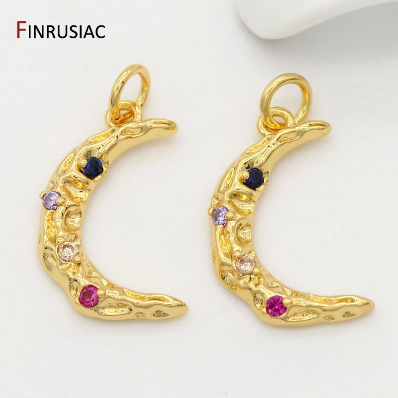 Новые дизайнерские золотые подвески в виде Луны для изготовления браслетов