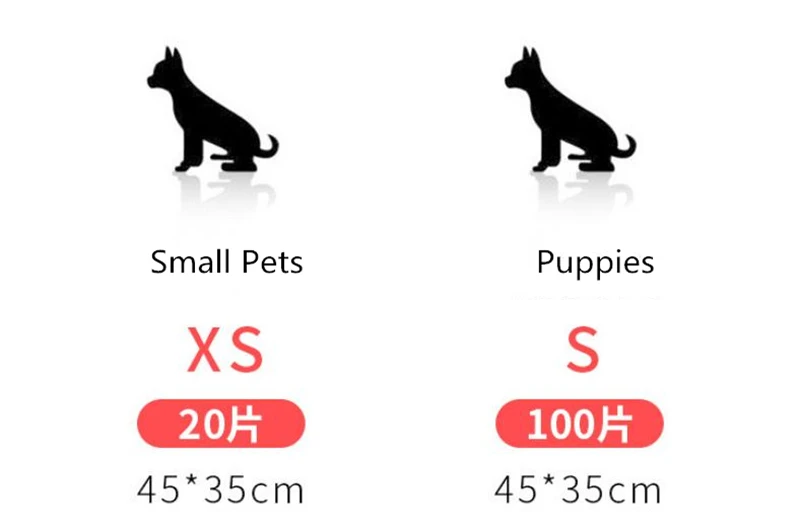 100/50/40/20PCS Super Absorbent Pet Diaper Dog Training Pee Pads Disposable Healthy Nappy Mat For Pet Dog Cats XL/L/M/S 4 Sizes