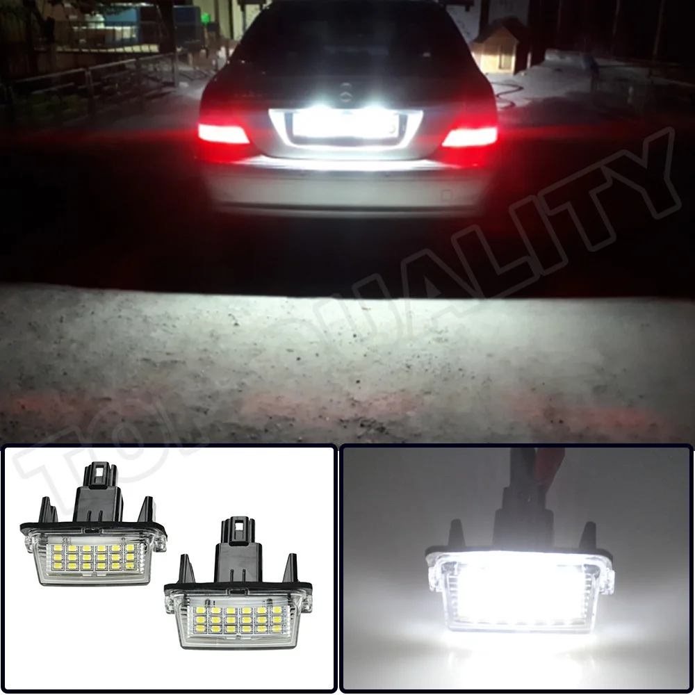 

2pcs Car LED License Number Plate Light Lamp For Toyota Avalon Camry Highlander Prius C Yaris 2012 2013 2014 215 2016 2017 2018