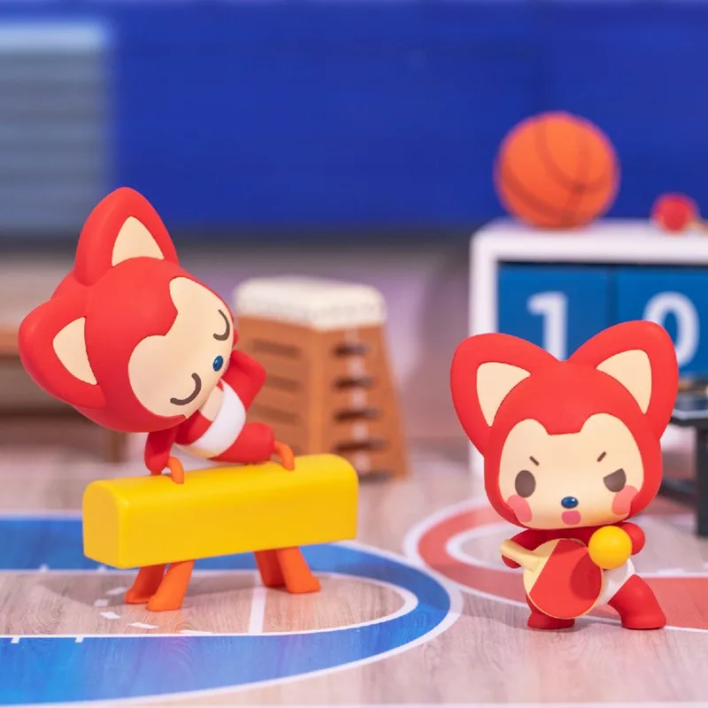 

Ali The Fox Games Blind Box Olympic Games Toys Anime Figures Caja Ciega Cartoon Cute Guess Bag Model Home Dector