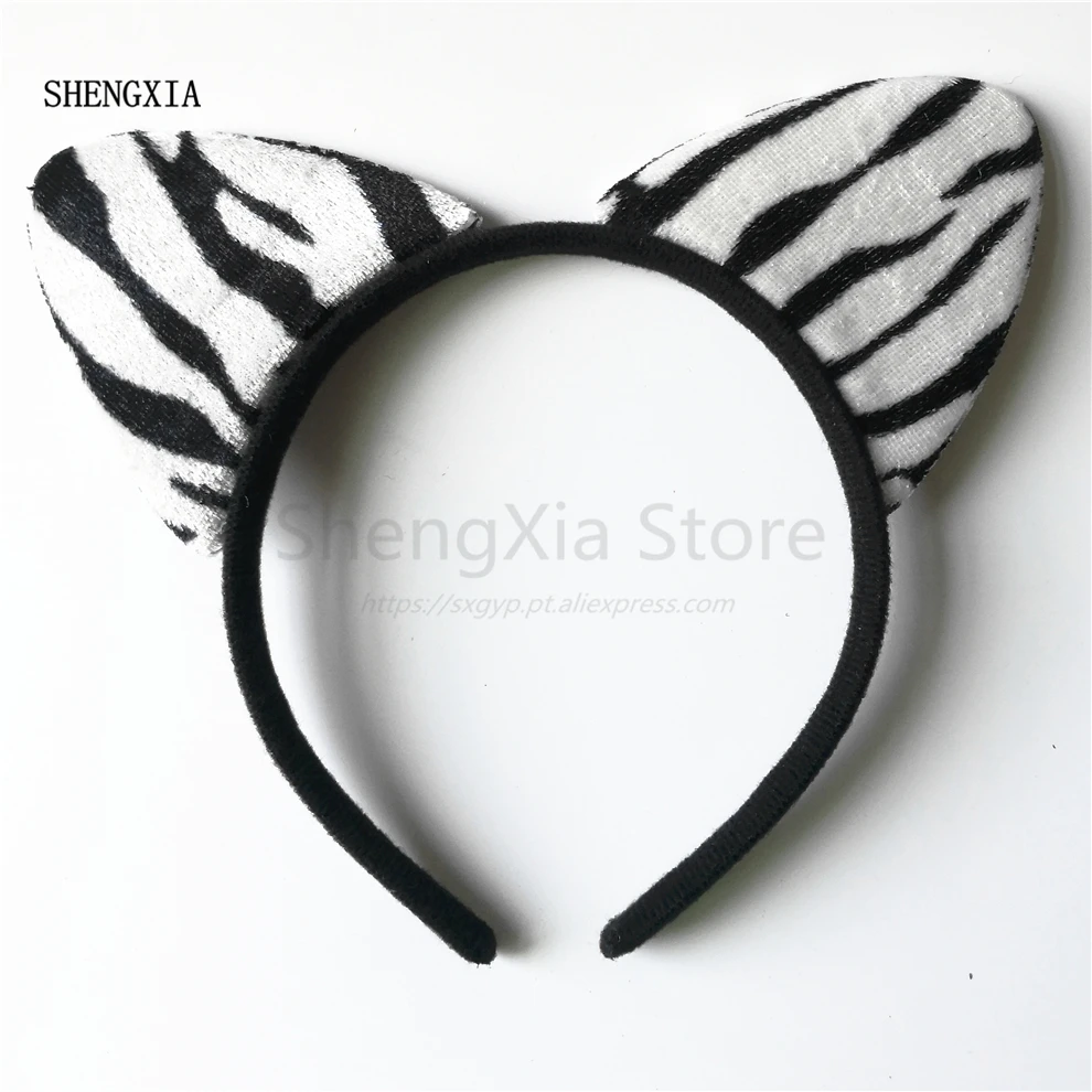 

Halloween Animal Three Piece Carnival Zebra Headband Holiday Party Shows Headwear Hair Accessories for Celebration