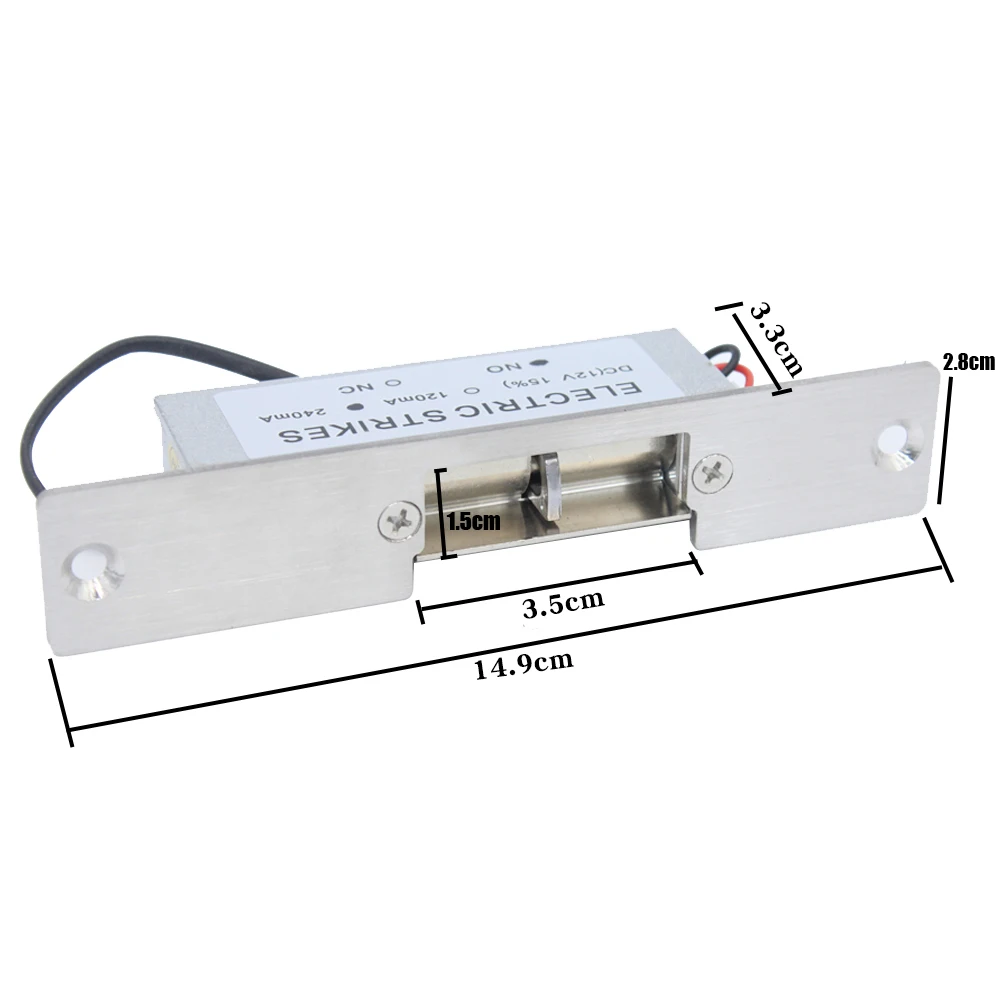 Электрический блокировочный замок из нержавеющей стали постоянный ток 12 В