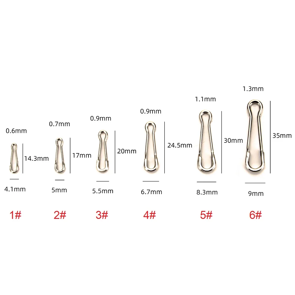 20 шт Нержавеющая сталь рыболовная оснастка поворотные крюки приманка на