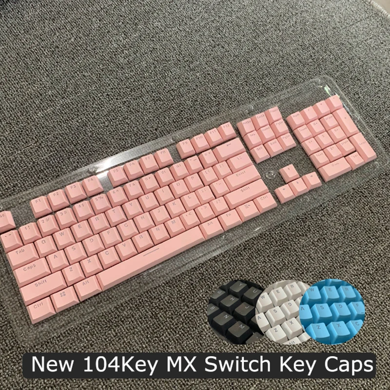 

New 104 Keys PBT OEM Profile Mechanical Keyboard Keycaps Colorful Backlit Function Number Key Caps For Cherry Gateron Switch