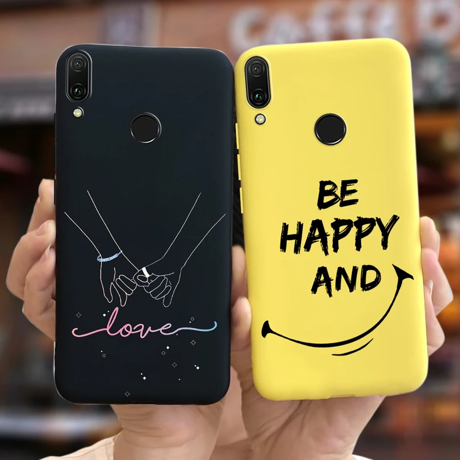 Чехол для Huawei Y9 2019 стильный чехол с рисунком конфет мягкий силиконовый Y 9 чехлы из