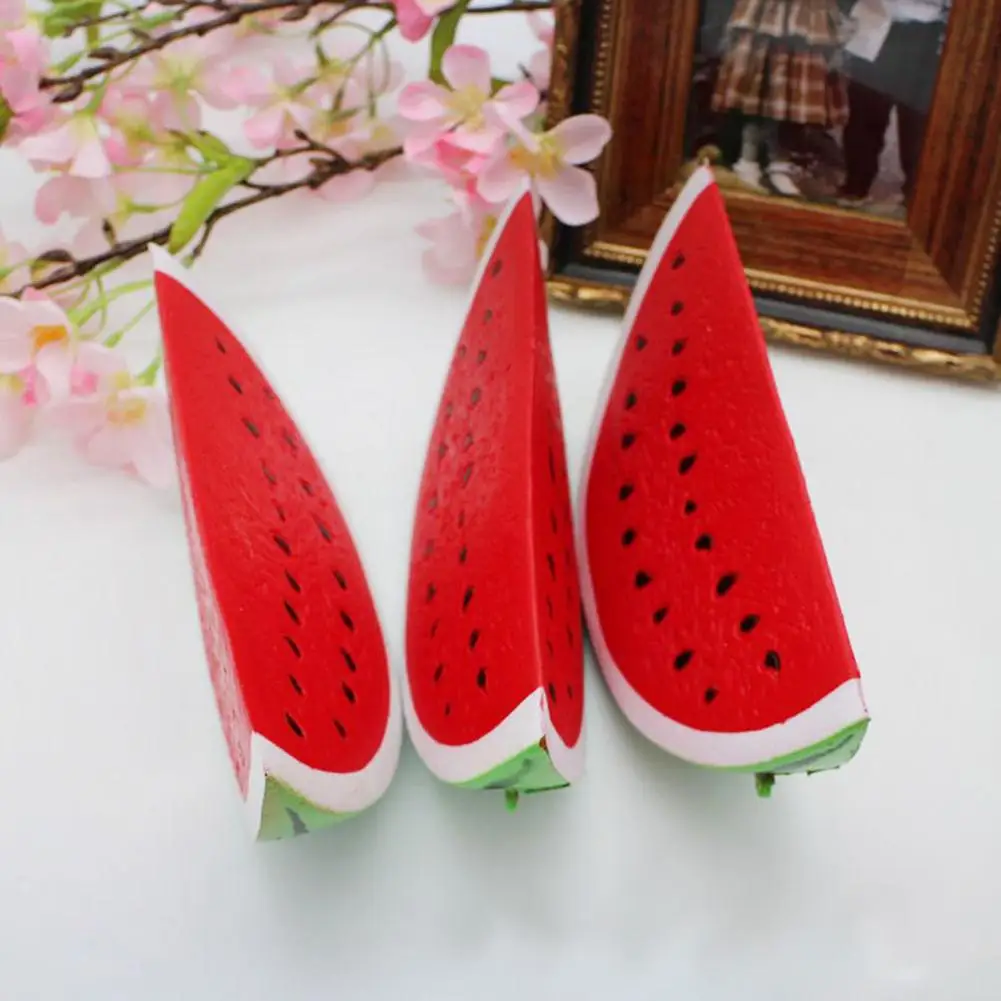 

Slow Rising Squish Jumbo Watermelon Slice Fruit Squeeze Toy Stress Relief Gift Kids Educational Toys for Children Gifts