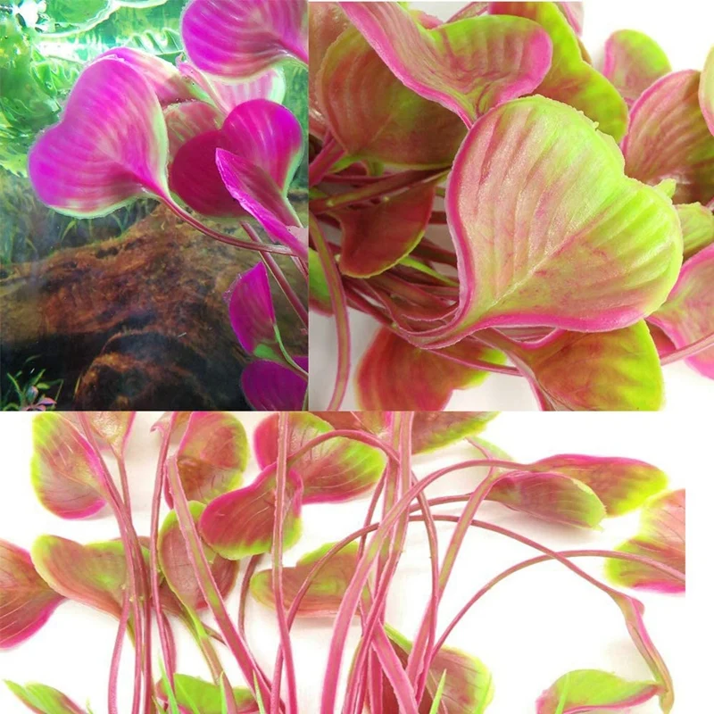 2 упаковки искусственный аквариумный декор из растений пластиковые аквариумные