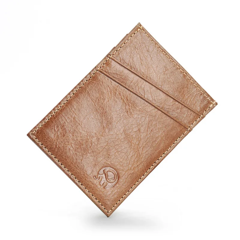 100% натуральная кожа удобный карман для удостоверения личности чехол банковских