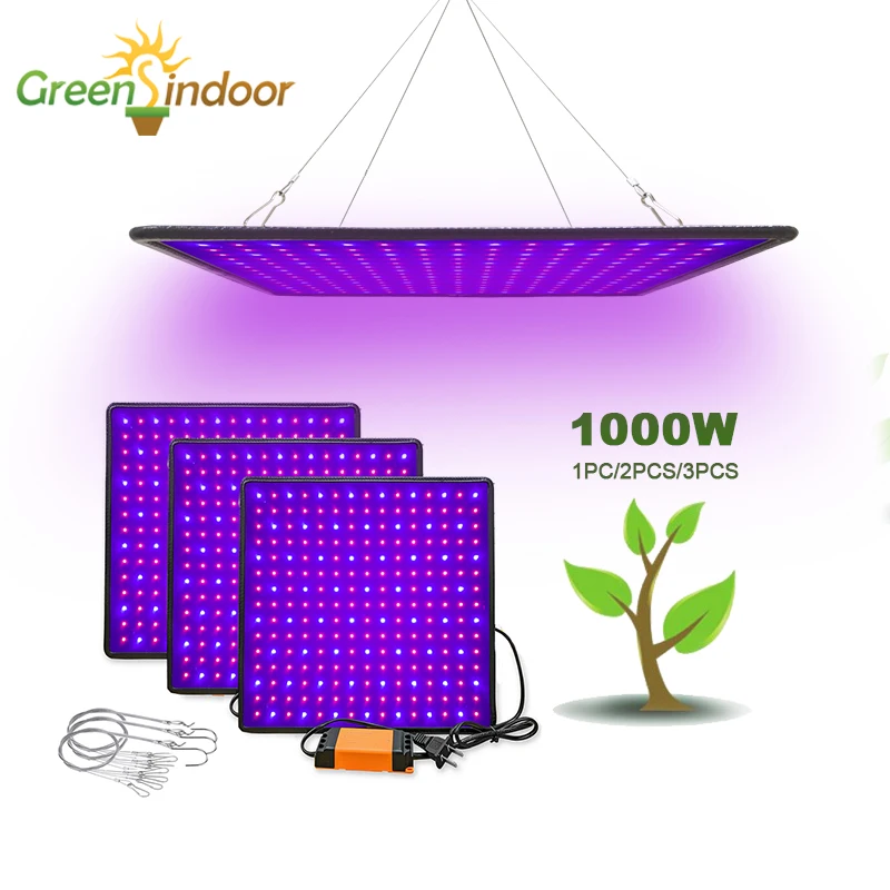 Гроу тент светодиодный Grow светильник 1000W Фито лампа LED полный спектр светать s для