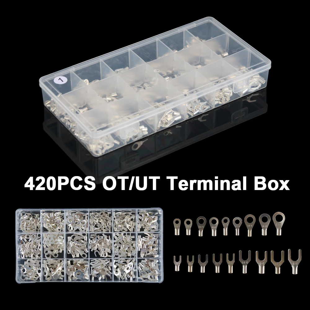 Кольцевая вилка 420 шт./кор. RV U клеммный кабель соединительный провод набор