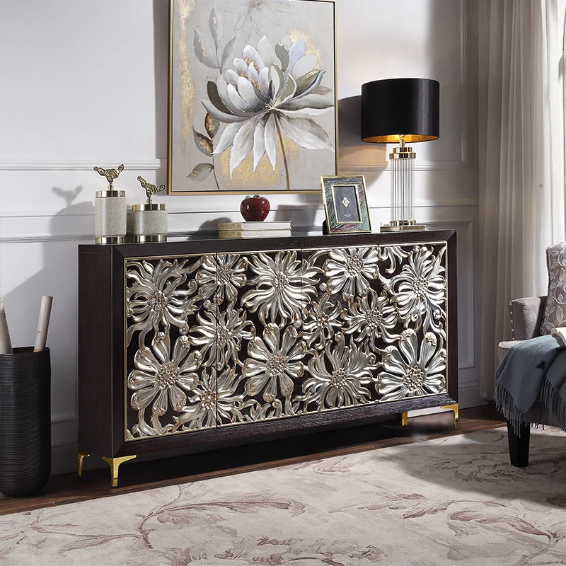 Шкаф-консоль для коридора простой Роскошный домашний шкаф в современном