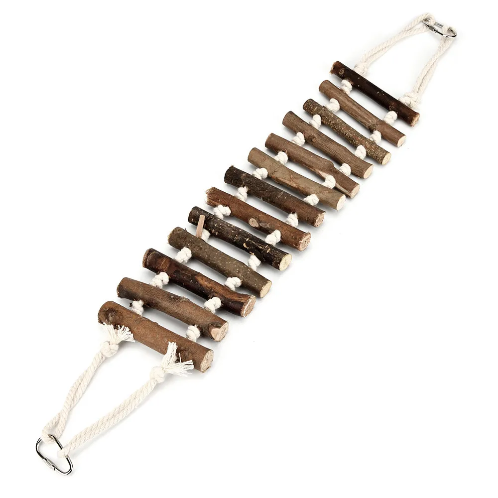 

Quality New Style Small Parrot Rat Toy Bridge Ladder Hamster Bird Cage Accessories New Promotion Hoem Small Anmial Supplies 2021