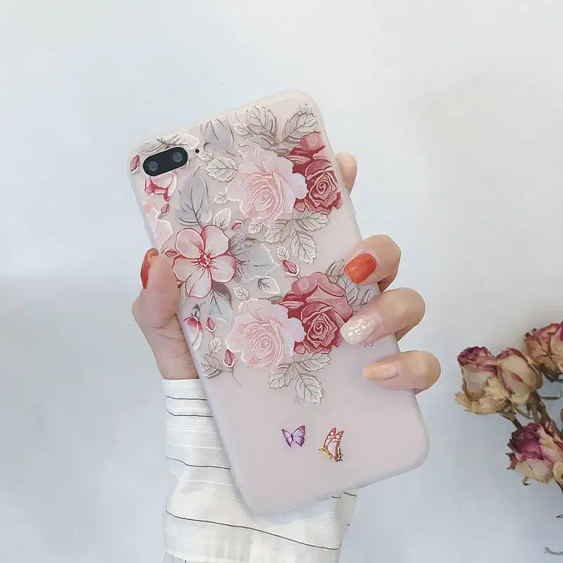 Чехол для телефона, чехол для iPhone 7, 8 Plus, чехлы с милым рисунком из мультфильма для iPhone X, 6, 6 S, 5, 5S, XS Max, XR, Мягкая силиконовая задняя крышка из ТПУ - Цвет: Черный