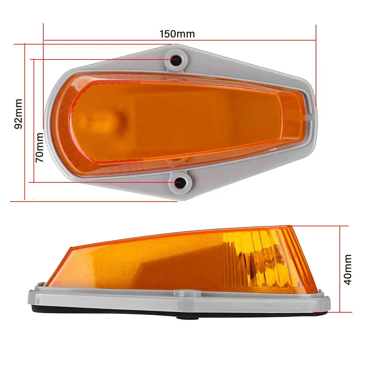 

5pcs LED Car Cab Roof Marker Lights Lens Clearance Marker LED Roof Lamps Doom Lights For FORD F150 F250 F350 1980-1997