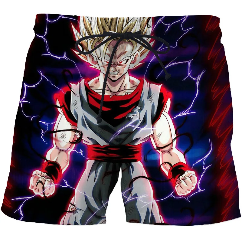 Мужские летние персонализированные пляжные штаны Dragon Ball fun шорты с 3D принтом