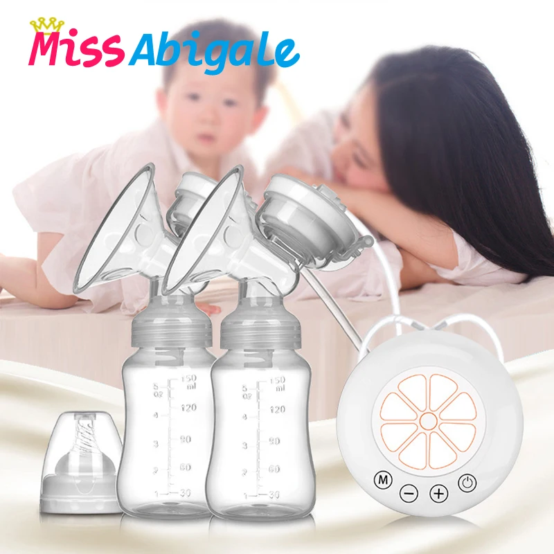 Электрический двойной молокоотсос USB BPA Бесплатный насосы для грудного