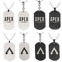 2019 hot game apex logo keychain apex legends keychain metal pendant link chain alloy keyring key chain toys jewelry gifts