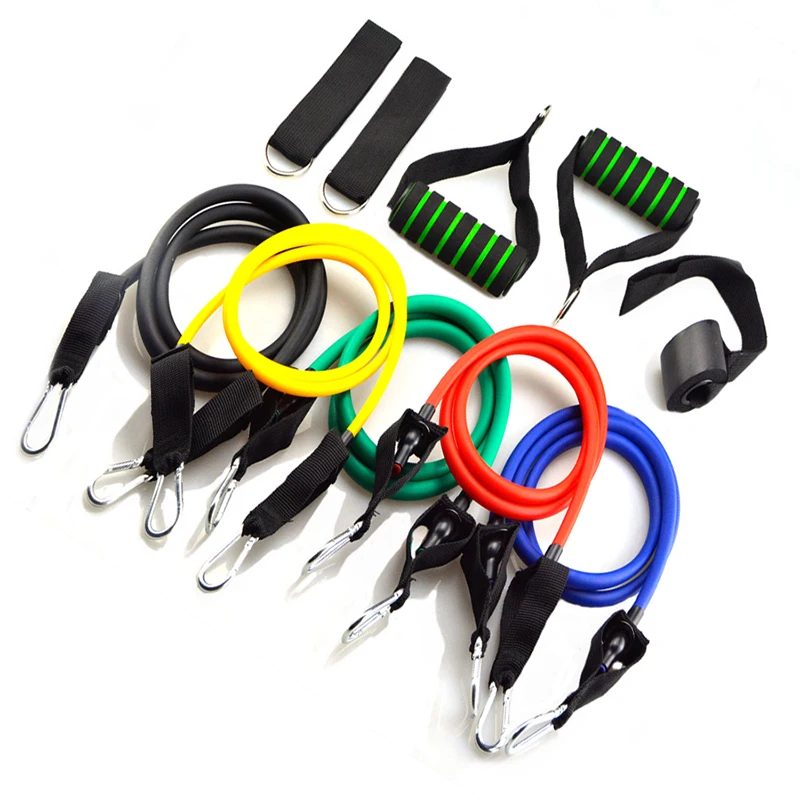 11 шт./компл. эластичная лента для фитнеса йоги тренажерного зала экспандер