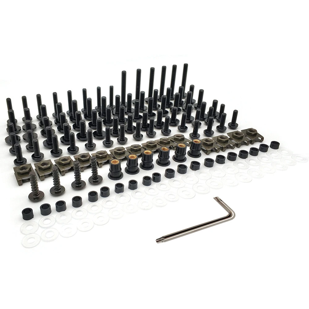 Универсальный Обтекатели кузова мотоцикла Болт Комплект крепеж клип Винты Набор