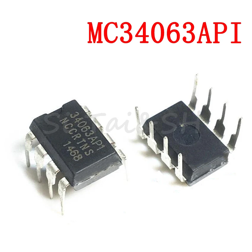 

10pcs/lot MC34063API MC34063 34063 KA34063A KA34063 DIP8 DIP Boost or buck DC/DC converter