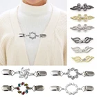 Ретро-броши для женской одежды, кардиган, свитер, блузка с отложным воротником зажимы для девочек пальто с воротником и цветочным узором для утки застежками Шарф застежка