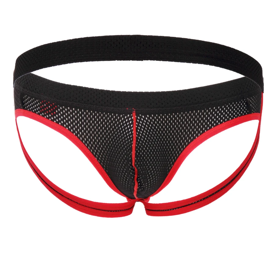 Мужские трусы нижнее белье сетчатые Qucik dry сексуальные Jockstrap мужские Слип Homme