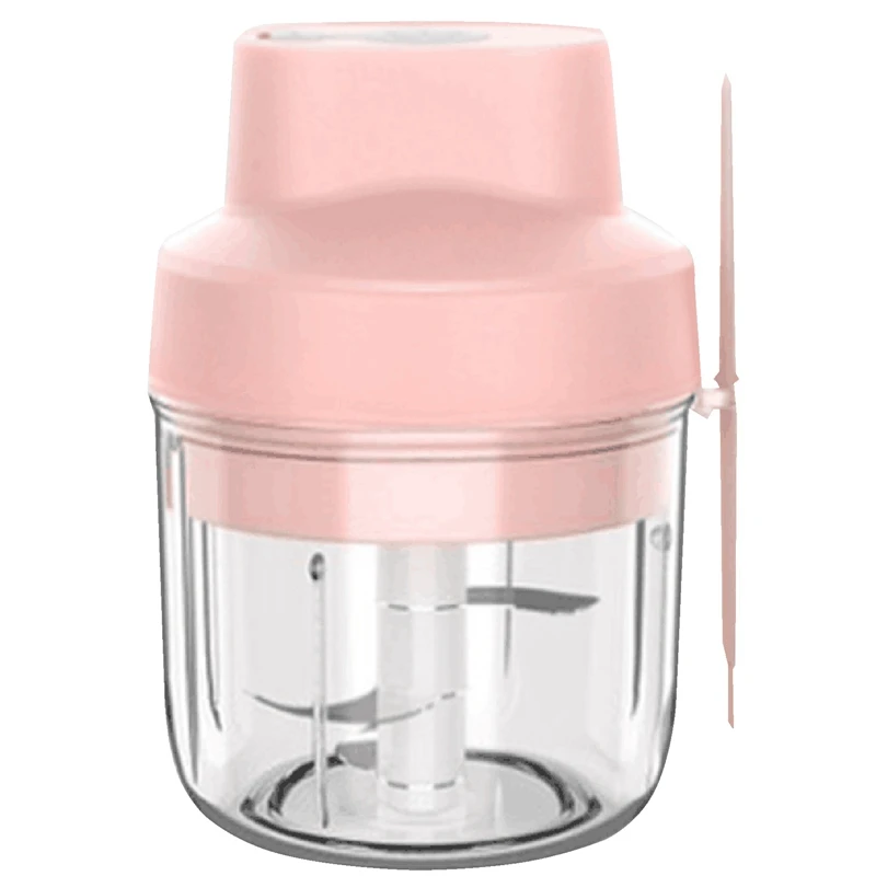 

300Ml Electric Mini Garlic Chopper, Portable Food Processor With USB Charing, Cordless Vegetable Mincer For Nuts/Meat