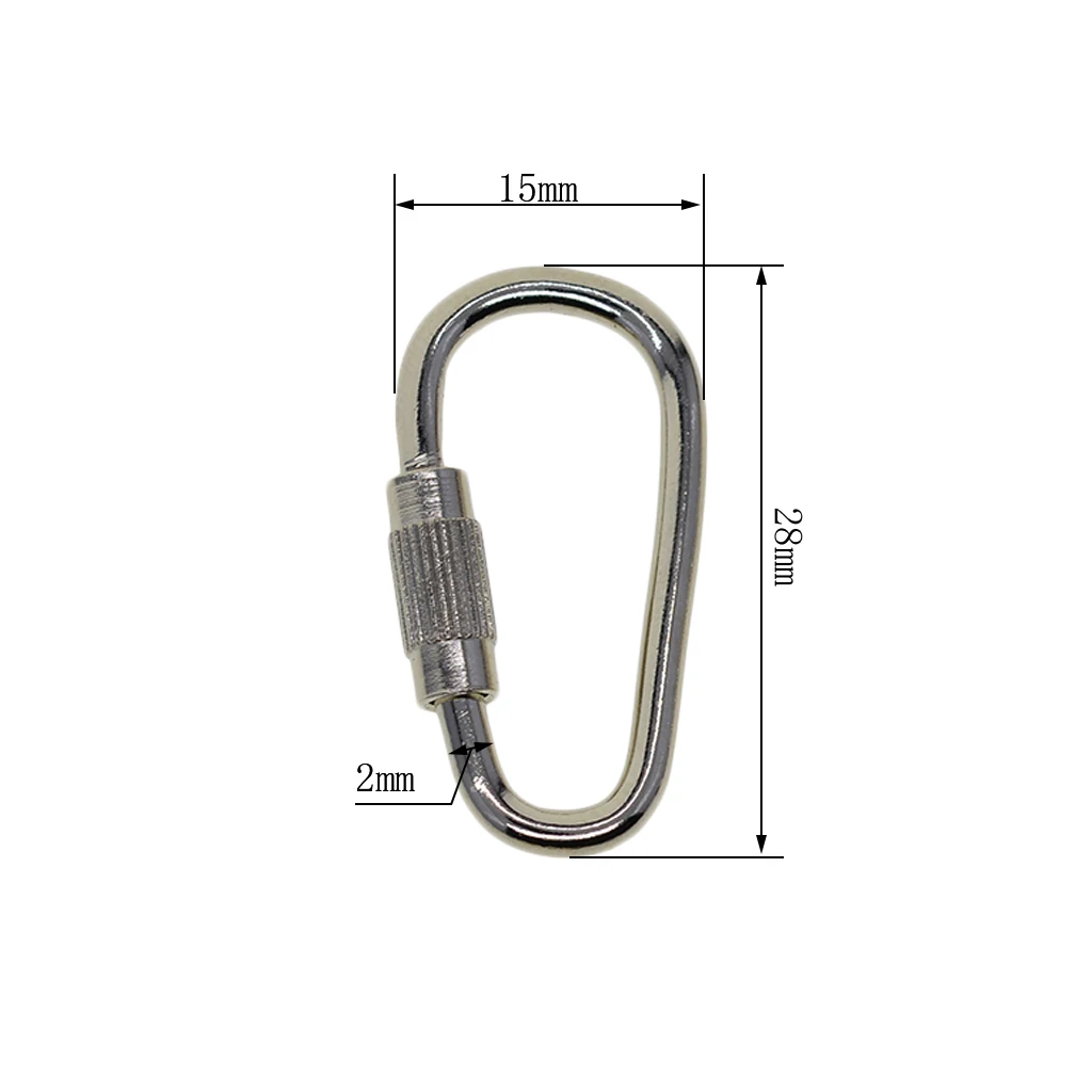 

20 Pieces Mini Steel Screw Carabiners Climbing Carabiners Aluminum