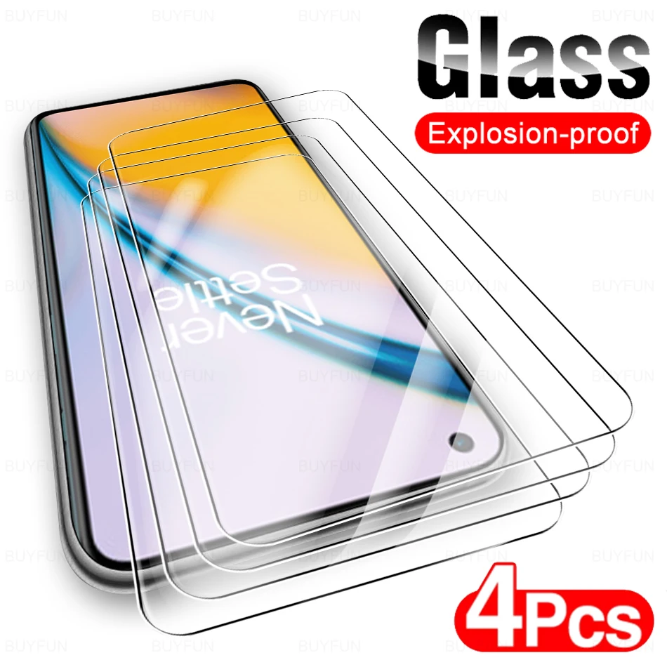 

Защитное стекло с полным покрытием для OnePlus Nord 2 5G, 4 шт., закаленная пленка для 1 + Nord CE One Plus Nord N10 100 200, защита экрана